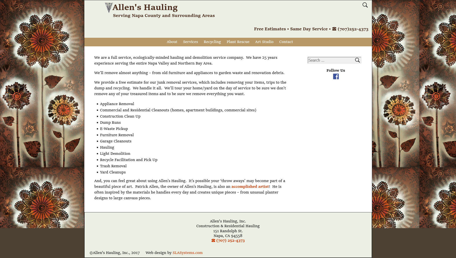 Allen's Hauling by SLA Systems