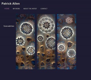 Patrick Allen Art website by SLA Systems